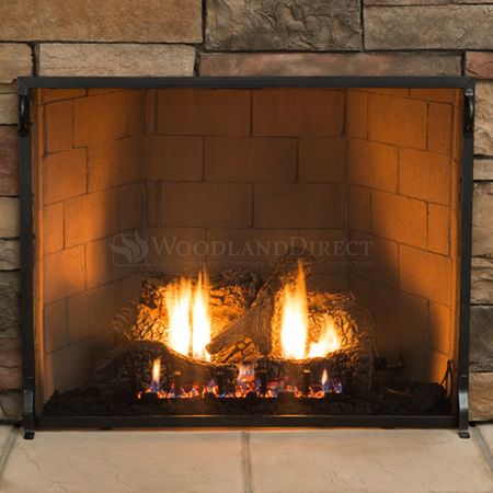 Flat Fireplace, Fireplace Screens With Doors, Stainless Steel Fireplace, Vented Gas Fireplace, Rustic Craftsman, Outdoor Wood Fireplace, Outdoor Fireplace Kits, Fire Pit Art, Classic Fireplace