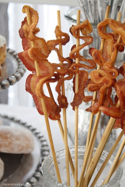 Bacon On A Stick, Bridal Brunch Food, European Breakfast, Winter Brunch, Valentines Brunch, Appetizer Party, Brunch Bar, Mad Tea Parties, Brunch Decor