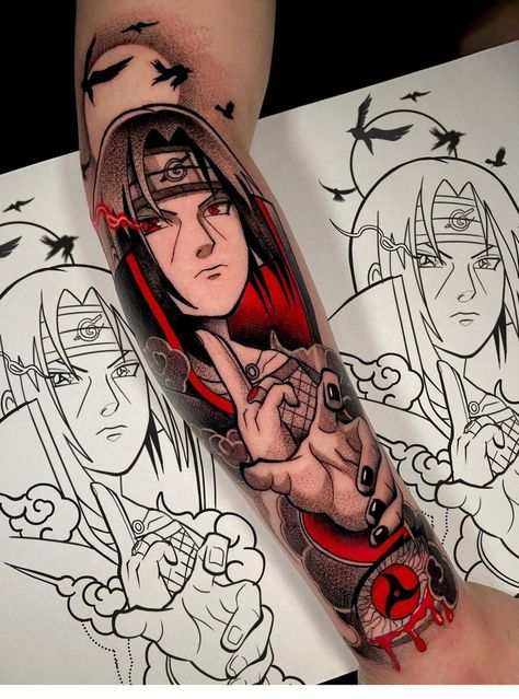 Kny Nezuko, Itachi Tattoo, Kakashi Tattoo, Madara Uchiha Wallpapers, Gamer Tattoos, Itachi Mangekyou Sharingan, Video Game Tattoo, Bts Tattoos, Manga Tattoo