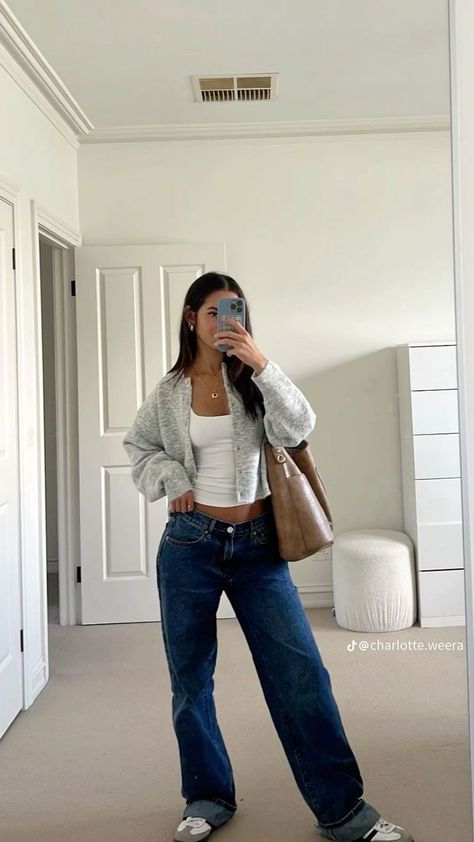 Blue Jean Outfits, Uni Outfits, Outfit Inspo Casual, Looks Street Style, Stockholm Fashion, Mode Inspo, Autumn Outfit, Outfit Inspo Fall, Basic Outfits