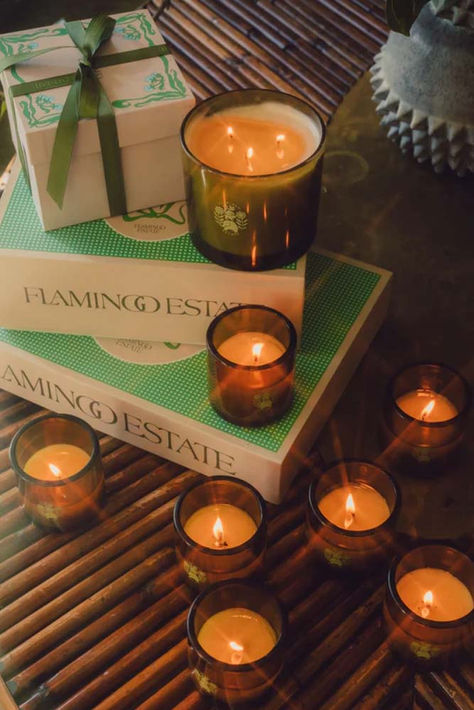 Nothing sets a warm romantic home ambiance like a candle. This set comes with six scents, so you can pair the right one with each person on your list. Rainforest Wedding, Lots Of Candles, Yankee Candle Fall, Flamingo Estate, Tree Candles, Romantic Home, Three Candles, Jasmine Rose, Spring Air