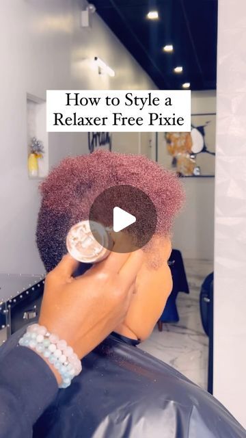 942K views · 20K likes | Gillian Garcia on Instagram: "Relaxer Free curly Pixie on @luvmelife ❣️ More work but totally worth it… Using our @jupoppin Moisturizing Shampoo & Conditioner - Intense Moisturizing Hair Mask for 20mins with heat. -Molded with our Jupoppin Foaming Lotion. - Curled with our “Pixie Me Please “ 3/10 FlatIron.  All available on JUPOPPIN.COM" Relaxer On Short Hair, Relaxer Free Pixie Cut, Curl Relaxer, Hair Sponge Curls, Curled Pixie Cut, Short Natural Styles, Short Black Natural Hairstyles, Curled Pixie, Fine Hair Pixie Cut