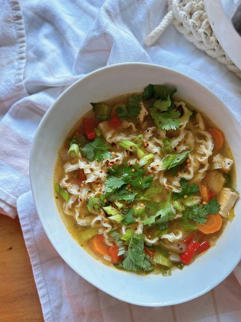 Trader Joe Trader Joes Asian Recipes, Trader Joes Squiggly Noodle Recipes, Trader Joes Soup Recipe, Miso Ginger Broth Trader Joes Recipes, Miso Soup Trader Joes, Trader Joes Miso Soup Recipe, Trader Joe’s Squiggly Noodles Recipes, Trader Joe's Miso Ginger Broth, Ginger Miso Soup