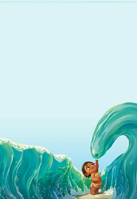 Moana Background, Moana Poster, Disney Desktop Wallpaper, Disney Mural, Disney Moana Art, Line Theme, Festa Moana Baby, Moana Theme, Sea Creatures Art