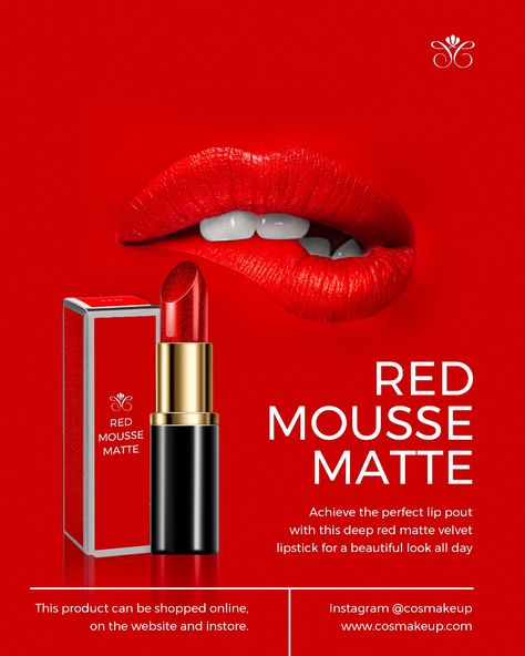 Lipstick Day Creative Ads, Lipstick Advertisement Poster, Lipstick Poster Design Ideas, Lipstick Poster Design, Beauty Poster Design Cosmetic, Makeup Creative Ads, Ads Lipstick, Lipstick Poster, Lakme Lipstick