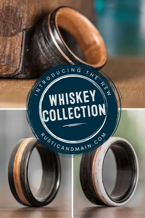 Whiskey Barrel Wedding Ring, Whiskey Collection, Whiskey Barrel Ring, Ring Assortment, Whiskey Barrel Wedding, Barrel Wedding, Wooden Wedding Bands, Rustic Wedding Bands, Barrel Ring