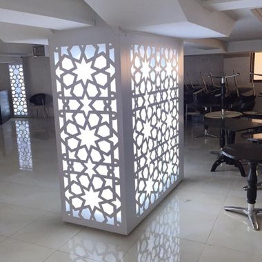 ARKEO LASER OUJDA Décoration d'intérieur Laser Cut Screens, Laser Cut, Divider, Room Divider, Bedroom Decor, Bedroom, Furniture, Quick Saves, Home Decor