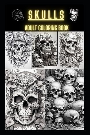 Just Skulls - A coloring book for fun!: 85 pages of fun Skull designs for you to color. Skulls Coloring Pages, The Beauty Of Horror Coloring Book Pages, The Beauty Of Horror Coloring Book, Sugar Skull Adult Coloring Book, Skull Coloring, Skull Designs, Skull Coloring Pages, Skull Design, Amazon Books