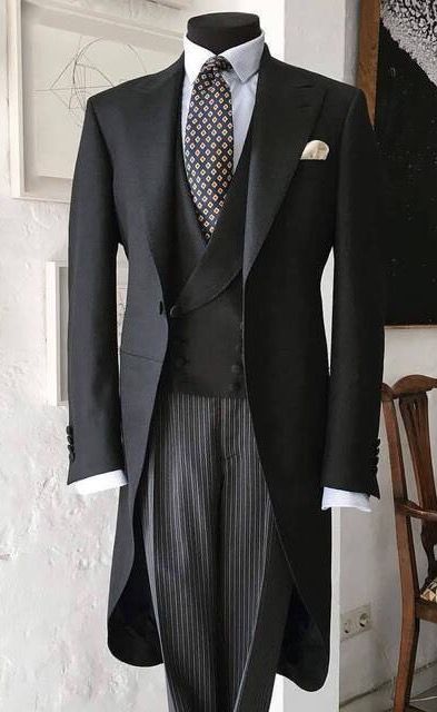 Wedding Morning Suits, Morning Suit, Formal Attire For Men, Morning Coat, Morning Dress, Morning Suits, Classy Suits, Big Men Fashion, Ivy League Style