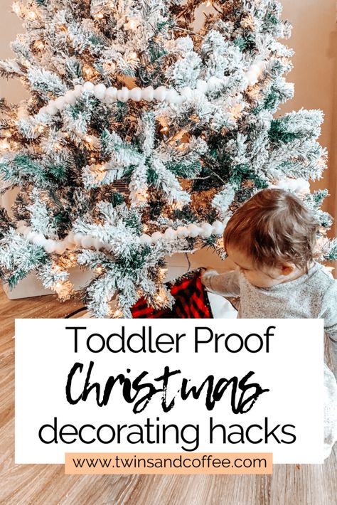 Toddlerproof Christmas Tree, Toddler Proofing Christmas Tree, Toddler Christmas Decorations Diy, Child Safe Christmas Tree, Babyproof Christmas Tree, Christmas Decor Ideas Toddler Friendly, Toddler Proof Tree, Soft Christmas Ornaments, Baby Proof Christmas Decorations