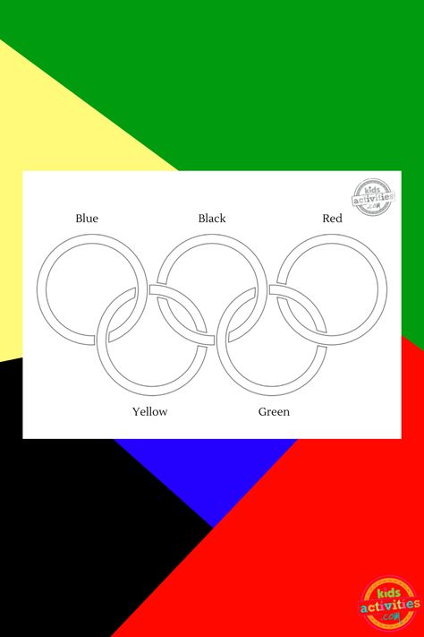 Olympic Rings Printable and Sorting Game For Kids Free Educational Websites, Olympic Rings, Sorting Games, Rose Crafts, Science Activities For Kids, Coloring Supplies, Valentine Coloring, Science Fair Projects, Color Games