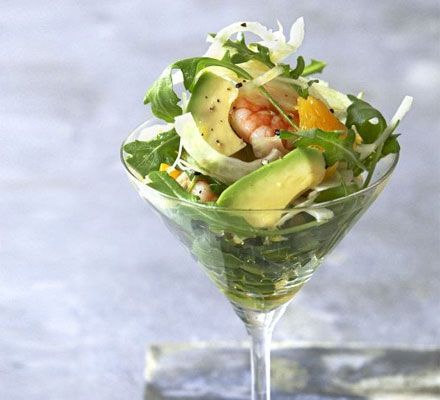 Crayfish Cocktail, Avocado Cocktail, Aphrodisiac Foods, Prawn Cocktail, Bbc Good Food, Avocado Salsa, Shrimp Cocktail, Bbc Good Food Recipes, Sea Food