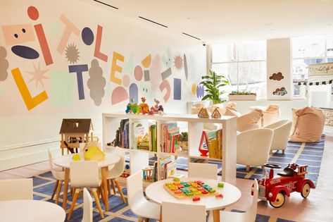 Women-focused The Wing opens The Little Wing for children Daycare Room Ideas, Apartment Design Ideas, Daycare Rooms, Open Floor Concept, Daycare Decor, Daycare Design, Daycare Room, Sophisticated Decor, Childcare Center