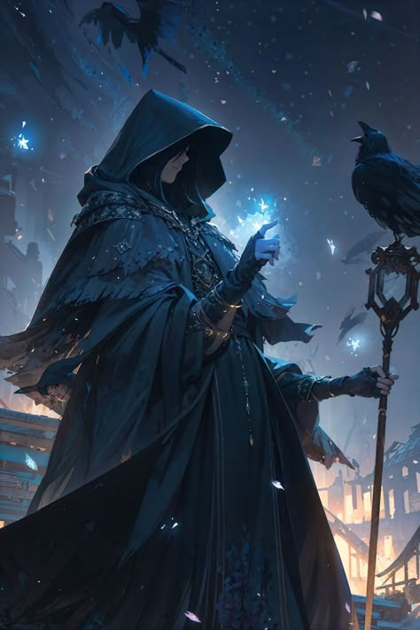 Dark Sorcerer Male, Male Mage Character Art, Magician Art, Warlock Dnd, Dark Spirit, Dark Fantasy Artwork, Dungeons And Dragons Art, Cool Anime Backgrounds, Dungeons And Dragons Homebrew