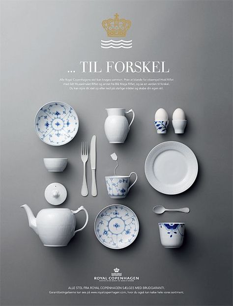 Royal Copenhagen by Mikkel Jul Hvilshøj Blue And White China, White China, Royal Copenhagen, Photo Styling, Cool Posters, Visual Design, Still Life Photography, Danish Design, Editorial Design