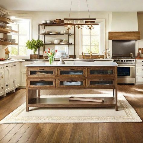 Wayfair Canada - Online Home Store for Furniture, Decor, Outdoors & More Open Kitchen Island, Antique Kitchen Island, Kitchen Wine Rack, Pool House Plans, Kitchen Island Table, Wood Kitchen Island, Kitchen Island With Seating, Small Space Kitchen, Antique Kitchen