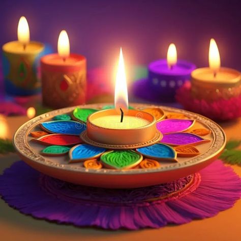 Bright and Beautiful Diwali Candle Lighting stock image Diya Stand, Diya Decoration Ideas, Diwali Candles, Diya Decoration, Diya Lamp, Buddha Tattoo Design, Candle Lighting, Buddha Tattoo, Diwali Celebration