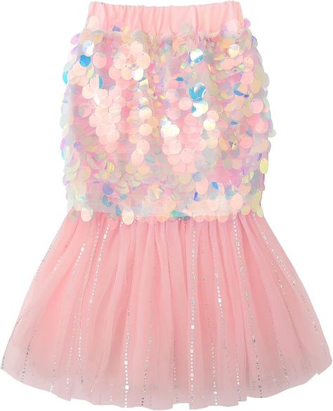 Amazon.com: JerrisApparel Girls Mermaid Tail Skirt Sequins Birthday Wedding Party Dress Pageant Gown (Blue, 6): Clothing, Shoes & Jewelry 4th Mermaid Birthday Party, 4th Birthday Mermaid Theme, Mermaid Unicorn Birthday Party, Dress Up Birthday Party, Mermaid Tutu Dress, Mermaid Birthday Party Ideas, Mermaid Tail Skirt, School Performance, Girls Mermaid Tail