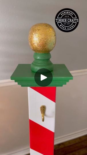 299K views · 754 reactions | Here is the tutorial on how to make this North Pole post.🎄❤️ I use this to hang my door hangers and my wreaths.🎄❤️💚

#tutorial #diyholidaydecor... | By Timber Crafts | Guys. I finally have the
tutorial on how to make this really cute North Pole post.
You can screenshot the items that you will be needing next.
It is very easy to make. I use a router table to make that
fancy edging but you don't have to do that part. I basically
start off by gluing the smaller two pieces of wood together and
set it aside. Then I get the other two pieces of wood and
center it, mark it. I put a little F to make sure that
that's going to be the front part of my post and then I get
the four by four post, center it, and mark it so I know where
to mark the holes that I will be needi Using A Router Table, Christmas Signs Diy, Wreath Hanger, Christmas Porch Decor, Wood Post, Router Table, Stocking Holders, Diy Youtube, Christmas Porch