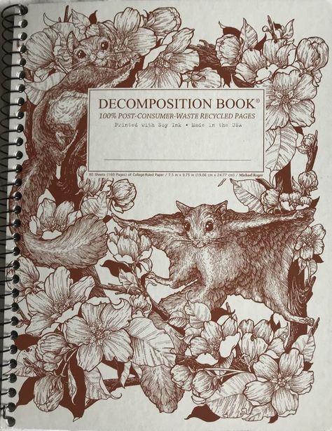 Decomposition Book, Decomposition Notebook, Flying Squirrels, Recycled Notebook, Dogwood Tree, Notebook Cover Design, Some Beautiful Pictures, Flying Squirrel, Dogwood Trees