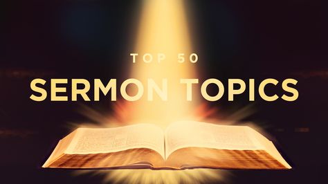 Top 50 Sermon Themes of All Time: There have been millions and millions of sermons preached over the course of time. What are the top sermon themes? Sermon Topics, Bible Preaching, Sermon Ideas, Free Sermons, Marriage Scripture, Sermon Illustrations, Christian Sermons, Sunday Sermons, Childrens Sermons