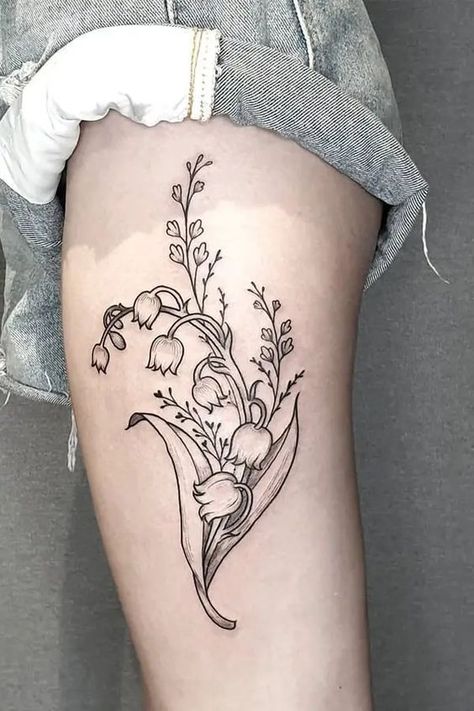 Looking for some inspiration for your next tattoo? Check out these 10 stunning gardening tattoo ideas that are perfect for nature lovers. From delicate floral designs to intricate botanical illustrations, these tattoos are sure to bring a touch of the outdoors wherever you go. Whether you're a seasoned gardener or just appreciate the beauty of nature, these tattoos are a great way to show off your love for all things green and growing. Hyacinth Tattoo, Lily Of The Valley Tattoos, Spiritual Hand, Gardening Tattoo, Lily Of The Valley Tattoo, Valley Tattoo, Secret Tattoo, Mum Tattoo, Birth Flower Tattoos