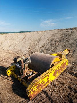 Construction earth moving machine #AD , #earth, #Construction, #machine, #moving Earth Moving Equipment, Social Media Graphics, Lumber, Trucks, Stock Photos, Social Media, Media