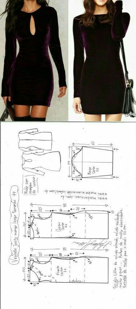 Sewing Dress, Diy Vetement, Costura Diy, Diy Sewing Clothes, Couture Sewing, Clothes Sewing Patterns, Fashion Sewing Pattern, How To Make Clothes, Diy Couture