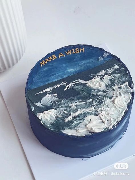 Cuties Cake, Art Cake Design, Ocean Cake, Torte Creative, Different Kinds Of Cakes, Sea Cake, Ocean Cakes, Art Cake, Sea Cakes