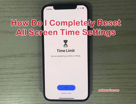 How Do I Completely Reset All Screen Time Settings? - SoftwareDive.com How To Get Past Screen Time On Iphone, Screentime Hacks, How To Find Out Screen Time Password, How To Turn Off Screen Time Without The Password, How To Take Off Screen Time Iphone, How To Turn Off Screen Time Hack, How To Turn Off Screen Time, How To Bypass Screen Time, How To Get Rid Of Screen Time On Phone