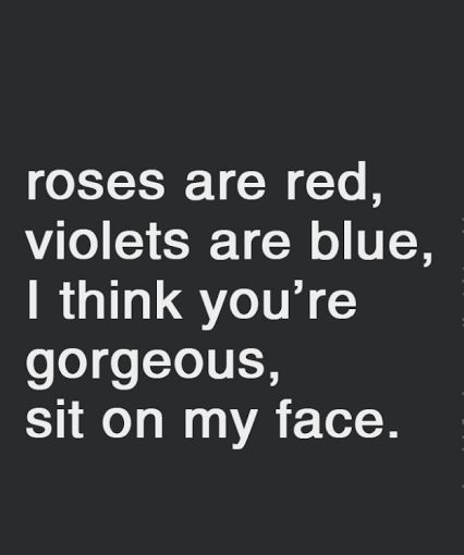 Roses are Red ... Funny Flirty Quotes, Face Quotes, Inappropriate Thoughts, Roses Are Red, Simple Love Quotes, Dirty Mind, Flirting Quotes, Finding Love, Carousel