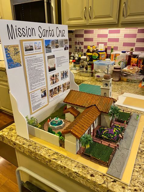 Diorama Ideas For Kids School Projects House, Mission Santa Cruz Project