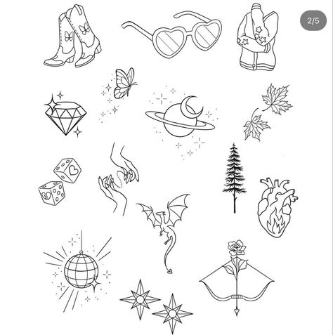 Harry Tattoos, American Traditional Tattoos, Taylor Swift Tattoo, Tattoo Watercolor, Harry Styles Tattoos, Small Pretty Tattoos, Tattoos For Lovers, Flash Sheet, Tattoo Flash Sheet