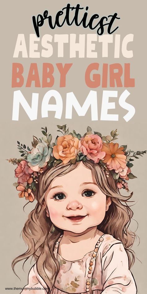 Feminine and graceful baby girl names with a pretty aesthetic feel. A Baby Names Girl, Aesthetic Names Ideas For Girls, Feminine Names Aesthetic, Girls Names Aesthetic, Aesthetic Name For Girl, Name Ideas Girl Aesthetic, Pretty Names Aesthetic, Aesthetic Name Ideas, Girl Names List Aesthetic