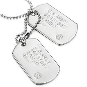 Fortnite XBX One US Army Dog Tag Horn Necklace Boho, Army Dog Tag, Army Dogs, Double Horn Necklace, Package Jewelry, Dog Tags Military, Mens Cross Necklace, Dog Tag Pendant, Horn Necklace