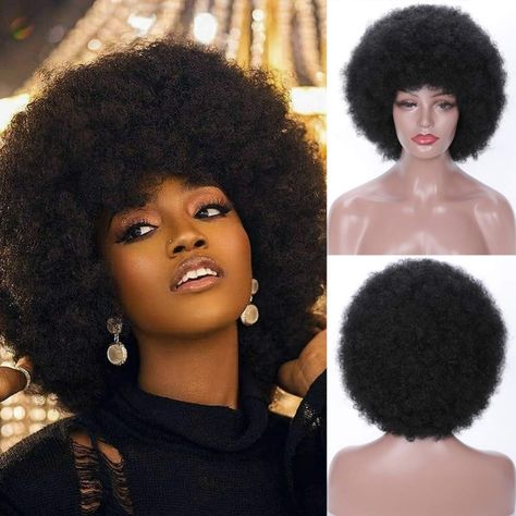 Recreate Outfits, Fluffy Wig, Short Afro Wigs, Afro Wig, Black Afro, Short Afro, Afro Wigs, Wigs For Sale, Fluffy Hair