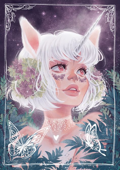 Unicorn Hybrid Art, Unicorn Drawing, The Enchanted Forest, Unicorn Pictures, Kawaii Unicorn, Human Drawing, Unicorn Girl, Unicorn Art, Human Art