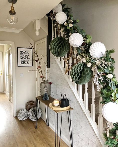 All Posts • Instagram Festive Staircase, Christmas Garland On Stairs, Christmas Banister, Christmas Hallway, Christmas Interior Decor, Christmas Stairs Decorations, Christmas Staircase Decor, Christmas Stairs, Christmas Staircase