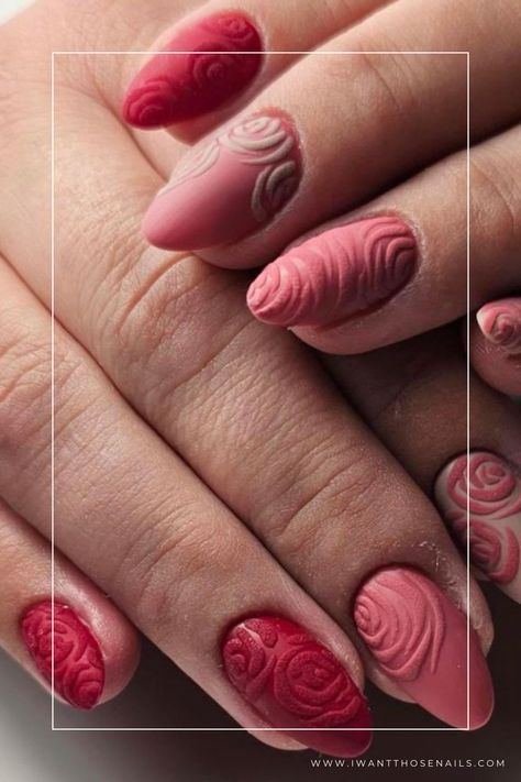 rose nails designs Red Rose Nail Design, Pink Rose Nails, Rose Nail Designs, Ugly Christmas Sweater Nails, Christmas Nail Designs Holiday, Sweater Nail Art, Rose Nail Design, Christmas Sweater Nails, Rose Nail Art