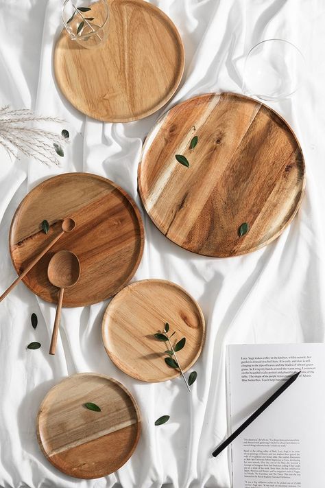 Dessert Holder, Wooden Centerpieces, Wood Dishes, Wooden Platters, Serving Tray Set, Wood Plate, Wooden Serving Trays, Fruit Dishes, Coffee Table Styling