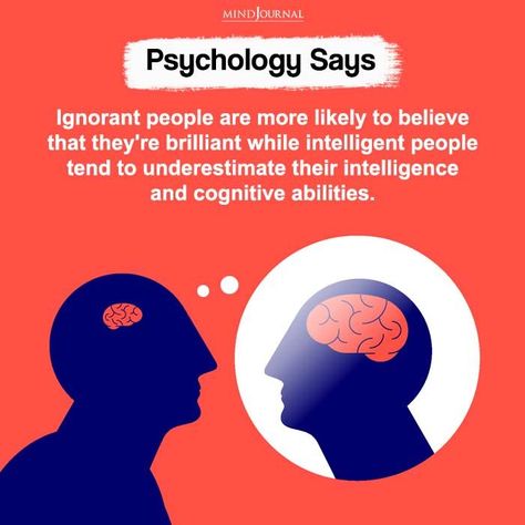 Intelligence Psychology, Human Brain Facts, Ignorant People, Psychological Facts Interesting, Spiritual Psychology, Motivation Psychology, Brain Learning, The Minds Journal, Brain Facts