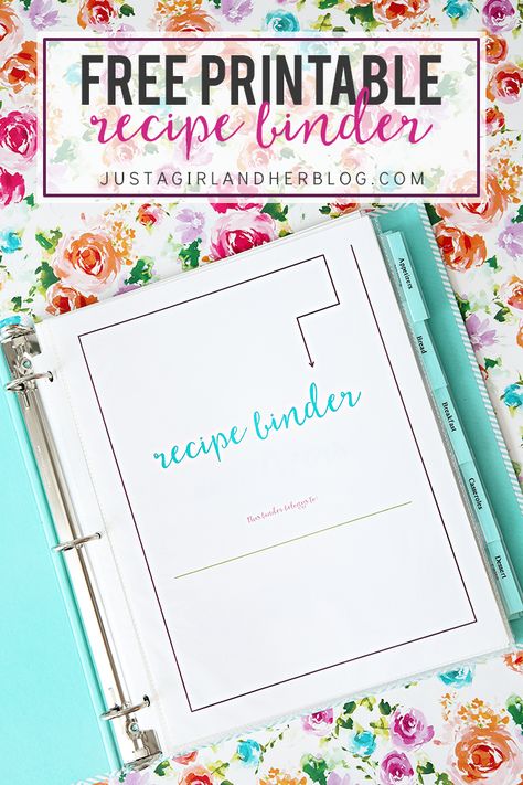 Love these super cute free printable recipe cards! She even gives two styles -- one type to fit in a recipe binder and also traditional 4 x 6 recipe cards! Head over to the post to print yours and organize your recipes! Recipe Book Free Printables, Recipe Binder Cover Printable Free, Home Made Recipe Book, Recipe Organization Ideas, Recipe Book Ideas, Recipe Binder Template, Recipe Binder Printables, Diy Recipe Binder, Recipe Cards Printable Free