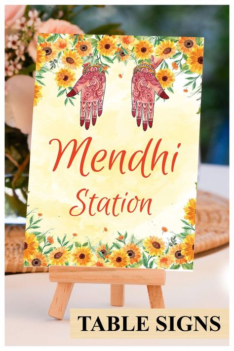 This beautiful Henna station sign or Indian wedding decor sign with mandala, from our Ethnic Fusion collection, lovingly created by us, is for those who would like to leave, not only a subtle, but also an impactful impression on their guests!

This DIY Henna station signs template or Jaggo decor as Dholki decoration, a fusion invite in traditional elegance, is complemented with indian colours & motifs, perfect for your Mehendi decoration Dholki Decoration, Henna Station, Mehndi Decorations, Mehendi Decoration, Decor Indian Wedding, Painted Mirror Art, Indian Wedding Decor, Mehndi Decor, Wedding Photo Props