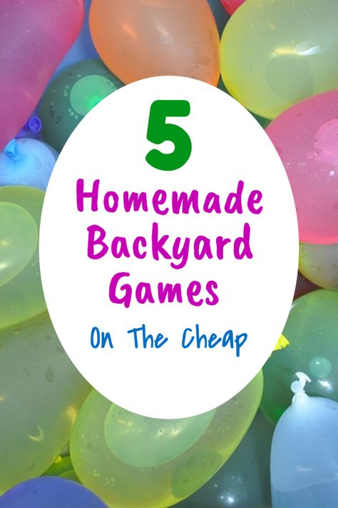 5 Backyard Games You Can Make With Dollar Store Items #games #gamesforkids #backyardgames #diygames #gamesdiy #dollarstorecrafts Diy Outdoor Games, Outdoor Games Adults, Outdoor Games For Kids, Diy Crafts For Adults, Summer Crafts For Kids, Baby Blog, Yard Games, Pinterest Party, Backyard Games