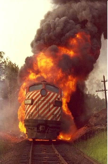 Despite the "Train Wreck" of Child-Loss Grief & Trauma, somehow my Lord redeems it as God meets me in my sorrow... ~Angie ...See my blog ~ Mother Grieving Loss of Child - http://mothergrievinglossofchild.blogspot.com/ Train Crash, Powerful Pictures, Fire Training, Abandoned Train, Railroad Pictures, Train Wreck, Crazy Train, Old Trains, Steam Engines