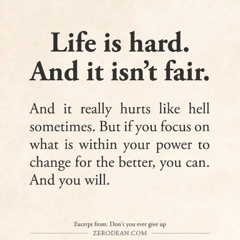 Life Isnt Fair Quotes, Fair Quotes, Book Lessons, The Path Less Traveled, Path Less Traveled, Life Isnt Fair, Get Motivated, Self Discipline, Life Is Hard