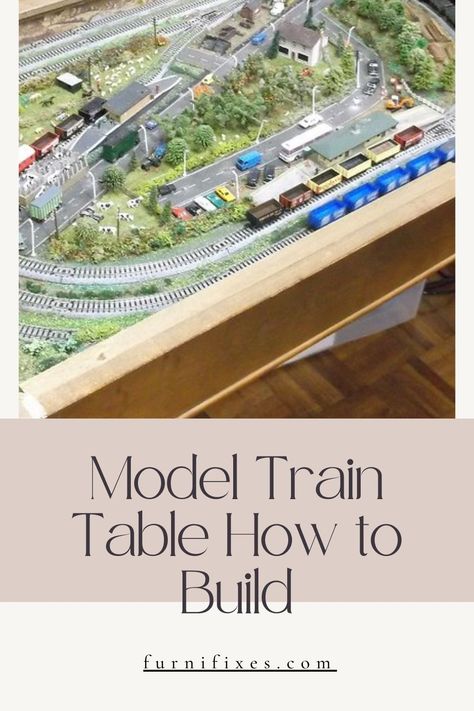 Model Train Table How to Build Train Table Ideas, Spray Paint Dresser, Train Table Storage, Train Table Layout, Model Train Table, Using A Router, Diy Desk Decor, Train Table, Train Room