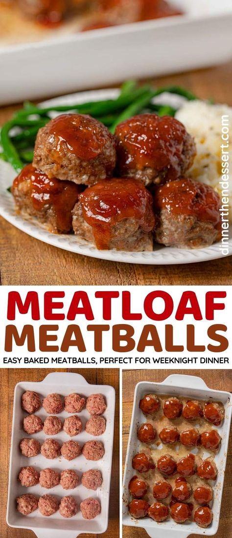 Meatball Loaf Recipes, Meatball Recipes With Ketchup, Classic Meatloaf Meatballs, Smitten Kitchen Meatloaf Meatballs, Meatloaf Meatballs Tipsy Housewife, Meatball Meatloaf Recipes, Meatloaf Balls Recipes Easy, Meatloaf Mix Meatballs, Meatloaf Appetizer