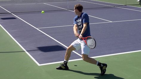 Footwork Tennis Drills Utilize these tennis backhand drills to build a lethal combo of techniques to dominate a tennis game. Tennis Backhand, Tennis Drills, Tennis Game, Tennis Games, Andy Murray, Racquets, Slow Motion, Drills, Tennis Court