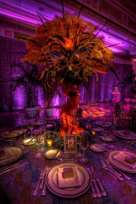 https://flic.kr/p/5SBLi9 | Table detail | More at www.mdsimages.blogspot.com Carnival Party Theme, Rio Party, Brazilian Wedding, Karneval Party, Masquerade Ball Party, Mardi Gras Centerpieces, Theme Carnaval, Masquerade Theme, Masquerade Wedding